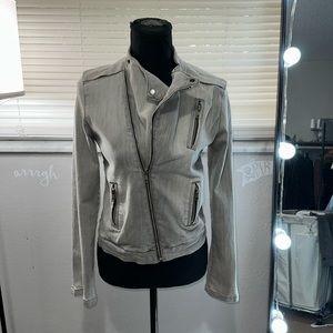 Faded black jean jacket